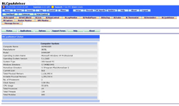 BLCpuAdvisor Web Interface
